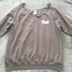 Victoria Secret PINK  off the shoulder sweater